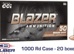 Case - CCI Blazer Brass 9mm 115 Grain, FMJ, Round Nose 1,000Rds/Case 20 Boxes - CCI5200
