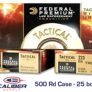 Case - Federal Tactical Tru 223 Rem 55 Grain Sierra BT HP 500Rd/Case - T223E