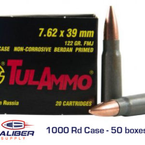 Case - Tula 7.62x39mm 122 Grain FMJ Steel 1000Rd/Case - TULAUL076201