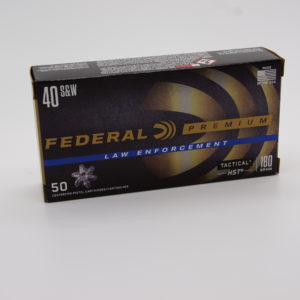 CASE - FEDERAL HST PREMIUM 40S&W 180 GRAIN JACKETED HOLLOW POINT 1,000 ROUNDS , 20 BOXES, 50RD/BOX - P40HST1