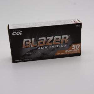 CCI BLAZER BRASS 40S&W 180 GRAIN FULL METAL JACKET, FLAT NOSE 50RDS/BOX - CCI5220