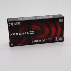 FEDERAL AMERICAN EAGLE 224 VALKYRIE 75 GRAIN TOTAL METAL JACKET 20RDS/BOX - AE224VLK1