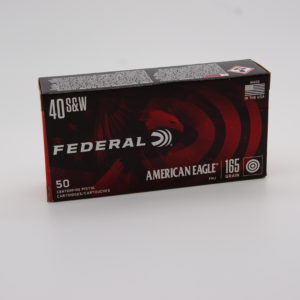 Federal American Eagle 40 S&W 165 Grain FMJ Ball 50Rd/Box - AE40R3
