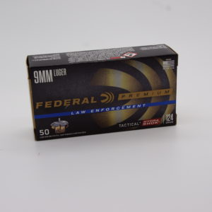 FEDERAL PREMIUM HYDRA-SHOK 9MM 124 GRAIN JACKETED HOLLOW POINT 50RDS/BOX - P9HS1G1